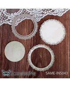 Rezalna šablona - okvir čipka - 9,2x9,2cm največji izrez - ScrapAndMe