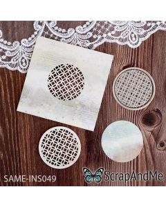 Rezalna šablona - okrogel okvir - 6cm, 5cm - ScrapAndMe