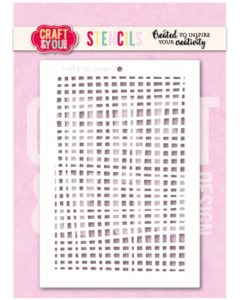 Stencil šablona - Grid - A6 - 10,5x14,2cm - Craft & You Design