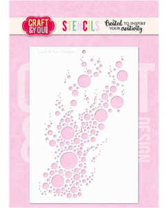 Stencil šablona - Bubbles - A6 - Craft & You Design