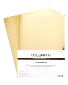Set papirjev - Gold Mirror Metallic - A4 - 10 listov - Spellbinders