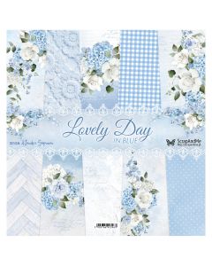 Set dvostranskih papirjev - Lovely Day in Blue - 30,5x30,5cm - 5 listov + naslovnica - 250g - ScrapAndMe
